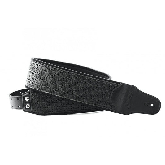 righton vegan bass strap 8cm embossed black