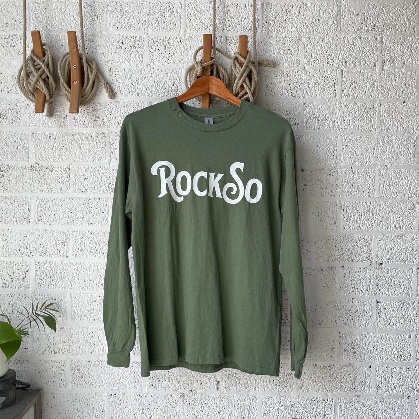RockSo T-Shirt Long Military Green Size M