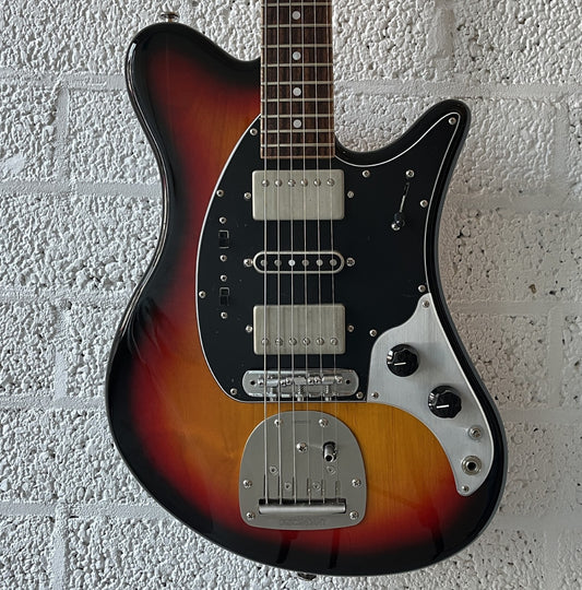 oopegg trailbreaker mk1 3-tone sunburst body closeup