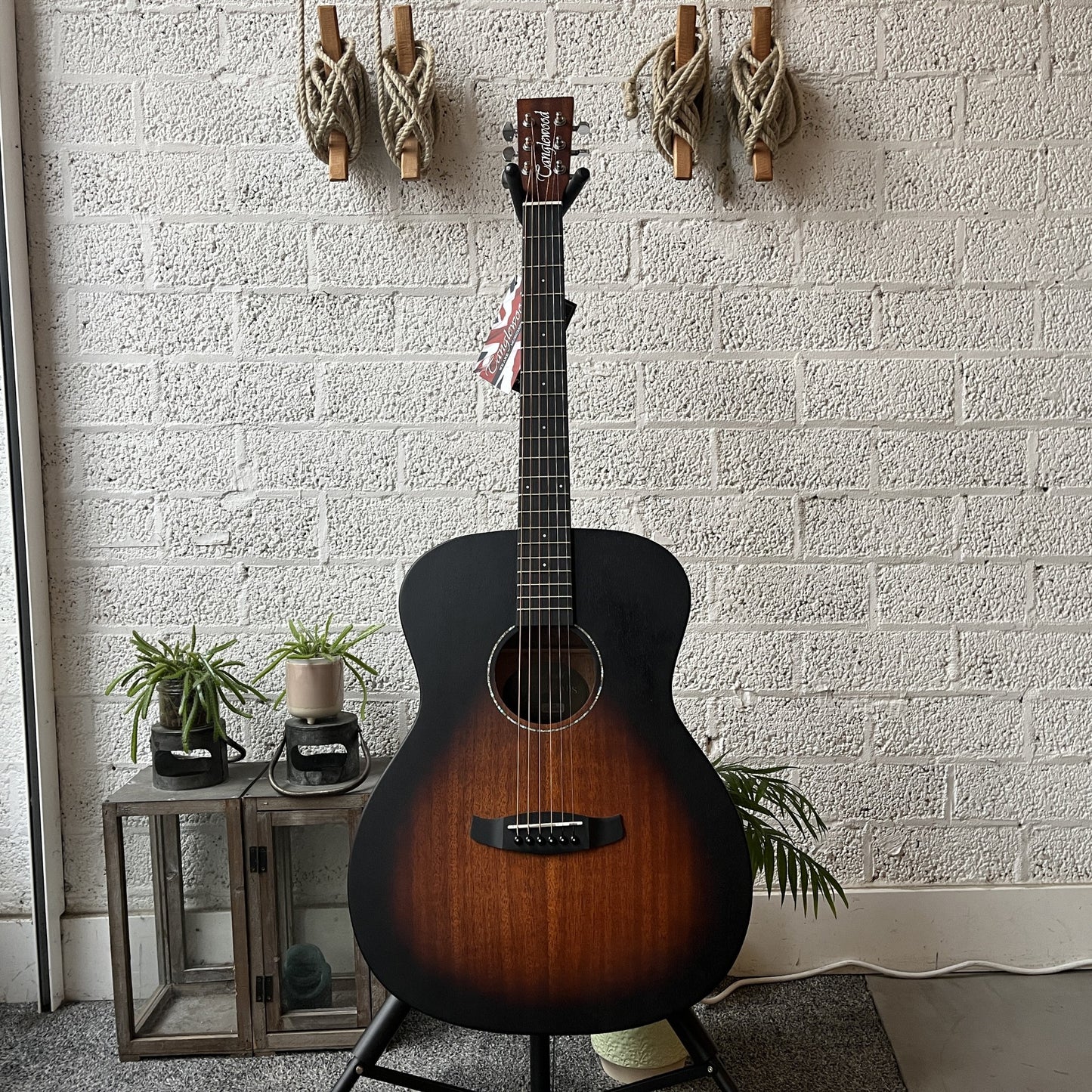 tanglewood tc3 crossroads auditorium acoustic guitar front view