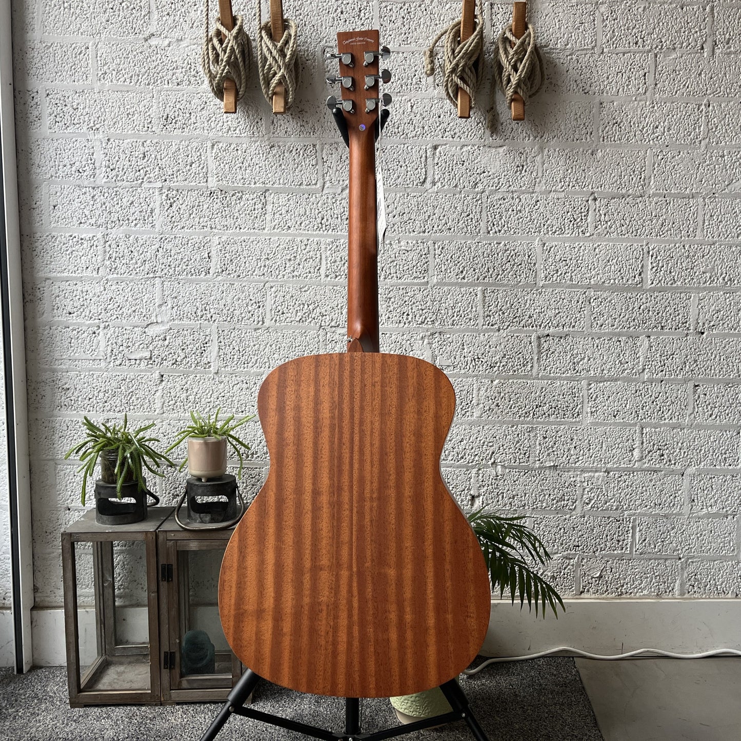 tanglewood tr3 roadster auditorium acoustic guitar back view