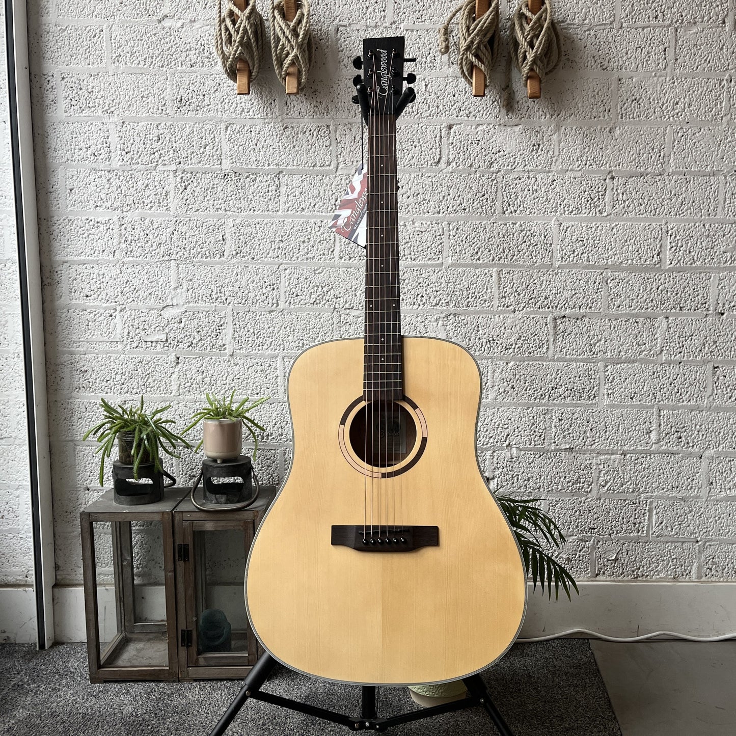 tanglewood ts5 strada dreadnought acoustic guitar front view